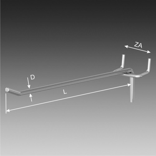 Obešalna kljukica, enojna, 4.8 mm, za perforacijo, pak. 100 kosov